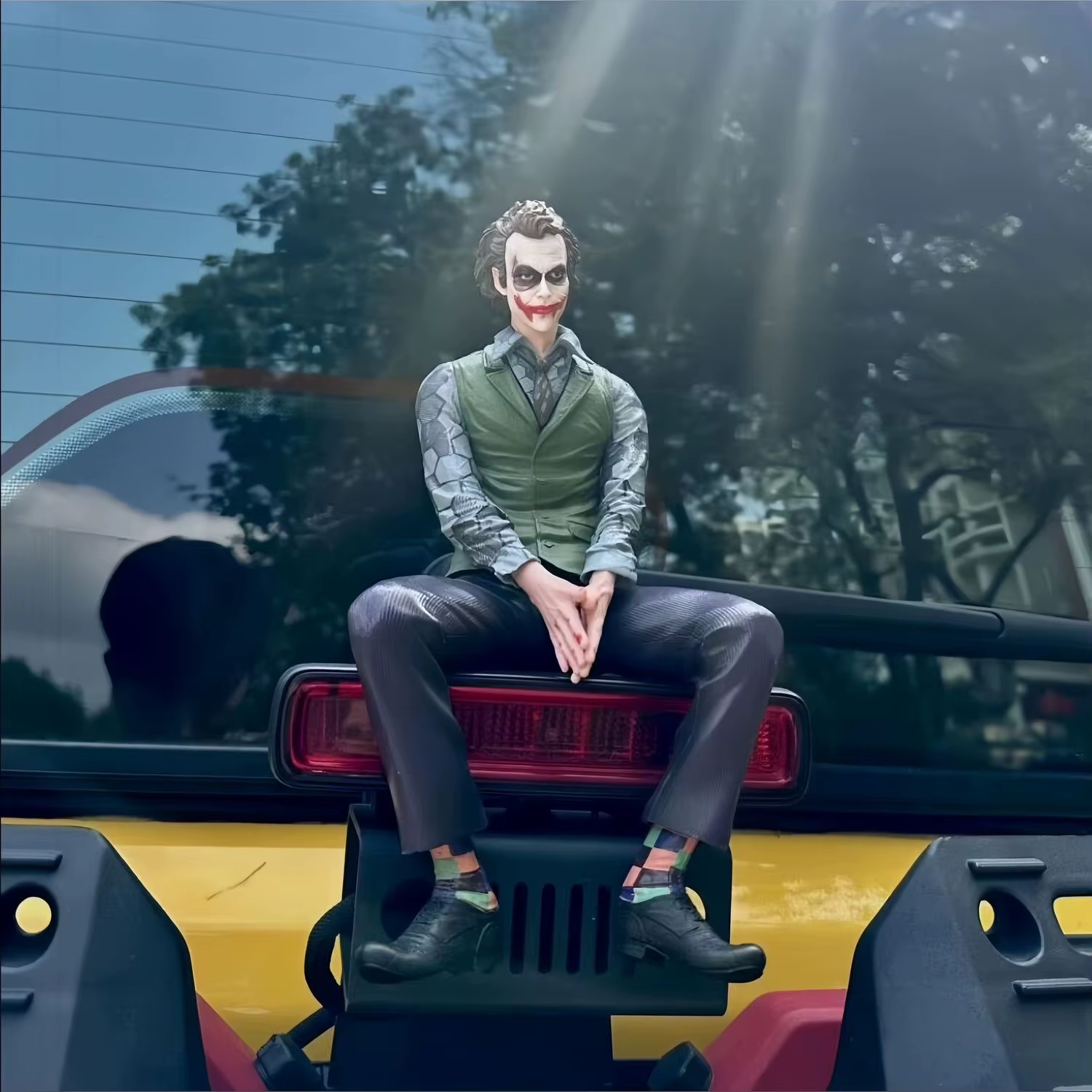 Joker figure green-and-purple styling