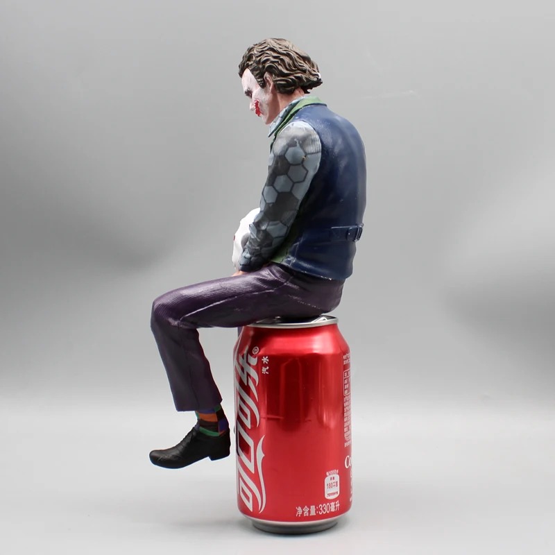 Rear side view of the Joker figure