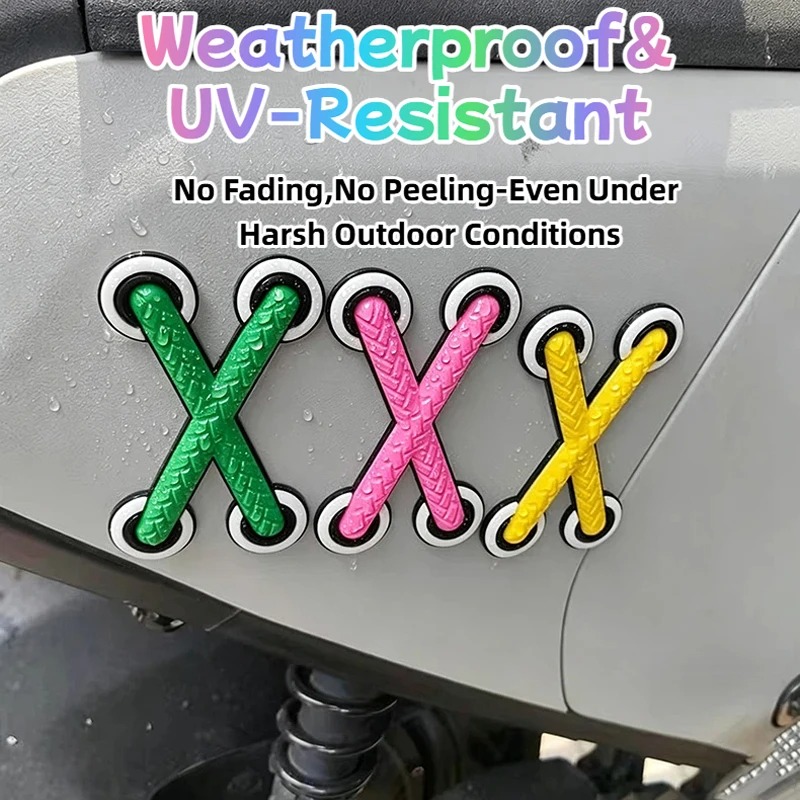 Sticker on a vehicle